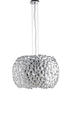 Luminosa DIONISO 5 Light Pendant Ceiling Light Chrome 65x40.5cm