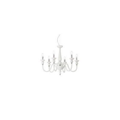 Luminosa Doge  6 Light Chandelier White Finish, E14