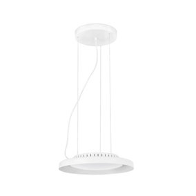 Luminosa Dolme LED Round Ceiling Pendant Light White