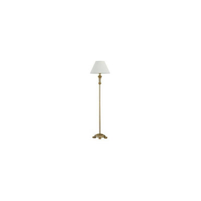 Luminosa Dora 1 Light Floor Lamp Antique Brass, E27