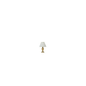 Luminosa Dora 1 Light Small Table Lamp Antique Brass, E14