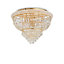 Luminosa Dubai Indoor 24 Lights Flush Chandelier Ceiling Lamp Gold, E14