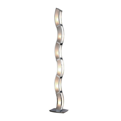 Luminosa Duna GU10 Floor Lamp 6 Light L1/SGU10, Polished Chrome