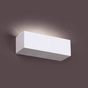 Luminosa Eaco 1 Light Indoor Small Wall Light White Plaster, G9