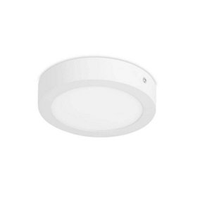 Luminosa Easy Surface Integrated LED Round Downlight Matt White - Warm White