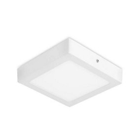 Luminosa Easy Surface Integrated LED Square Downlight Matt White - Cool White