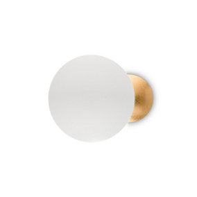 Luminosa Eclissi LED Decorative Wall Light White Gold, 3000K