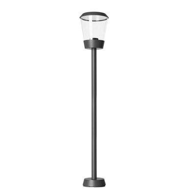 Luminosa Elaine Outdoor Bollard Urban grey, IP54