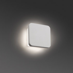 Luminosa Elsa Integrated LED Indoor Wall Light White Plaster