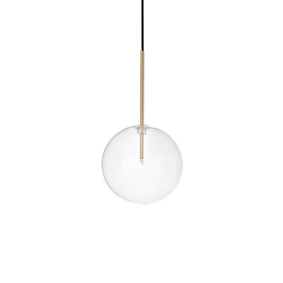 Luminosa EQUINOXE 20cm Globe Pendant Ceiling Light Brass
