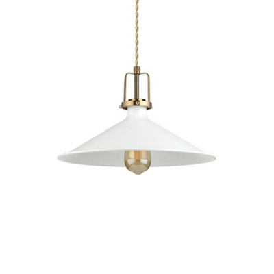Luminosa Eris-4 Indoor Dome Ceiling Pendant Lamp 1 Light White, E27