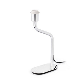 Luminosa Eterna 1 Light Table Lamp Chrome - Shade Not Included, E27