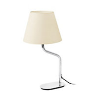 Luminosa Eterna Table Lamp Round Tapered Beige, E27