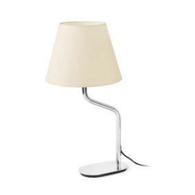 Luminosa Eterna Table Lamp Round Tapered Beige, E27