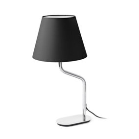 Luminosa Eterna Table Lamp Round Tapered Black, E27