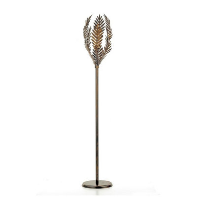 Luminosa Felce Feather Floor Lamp Bronze DIY at B Q