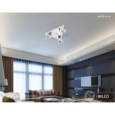 Luminosa Filippo Spot Light 3 Light LED Triangular 15W 3000K, 1350lm ...
