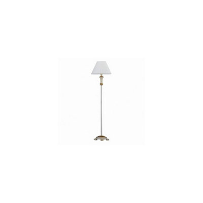 Luminosa Firenze 1 Light Floor Lamp Gold, Ivory, E27