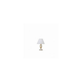 Luminosa Firenze 1 Light Small Table Lamp Gold, Ivory, E14