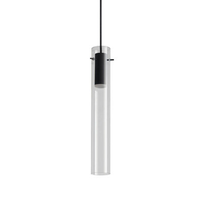Luminosa Flam LED Slim Pendant Ceiling Light Transparent 3000K