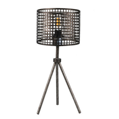 Luminosa Flam Tripod Table Lamp With Round Shade, E14 | DIY At B&Q