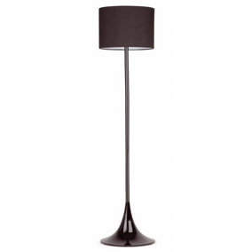 Luminosa Floor Lamp Black with Shade, E27