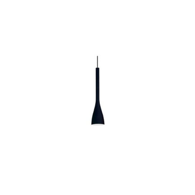 Luminosa Flut 1 Light Small Ceiling Pendant Black, E14