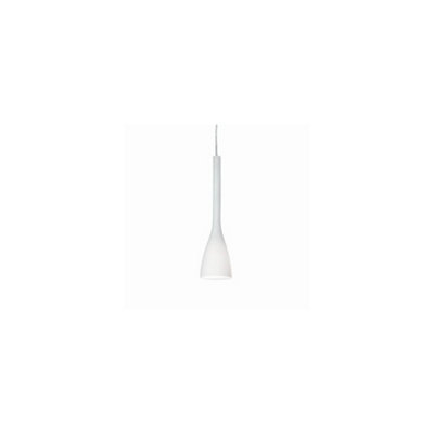 Luminosa Flut 1 Light Small Ceiling Pendant White, E14