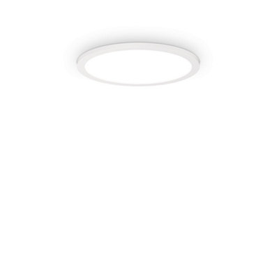 Luminosa Fly Slim 35cm LED Flush Ceiling Light White 2700K IP40