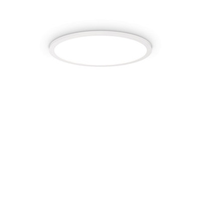 Luminosa Fly Slim 45cm LED Flush Ceiling Light White 2700K IP40