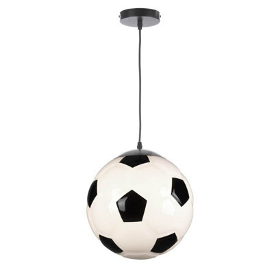 Luminosa Football Childrens Globe Pendant Ceiling Light, 30cm