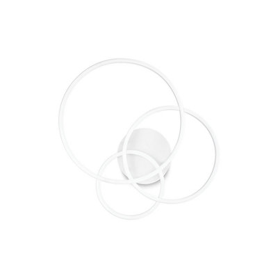 Luminosa Frame Integrated LED Semi Flush Ceiling Light White 2700K
