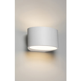 Luminosa G9 Curved Up and Down Plaster Wall Light 200mm 230V IP20 40W