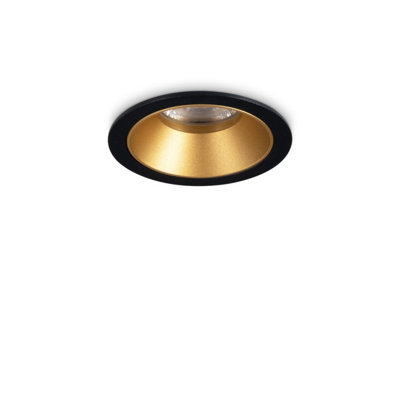 Luminosa Game 5.8cm LED Recessed Downlight Black Gold 3000K