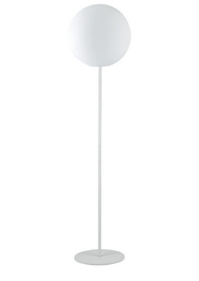 Luminosa Geco Outdoor Globe Pendant, White, IP65, E27