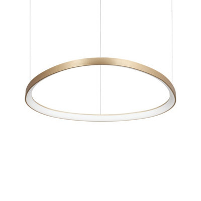 Luminosa Gemini 81cm LED Integrated LED Pendant Ceiling Light Brass 2700K
