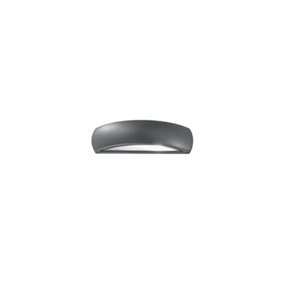 Luminosa Giove LED 1 Light Outdoor Up Down Wall Light Anthracite IP54, E27