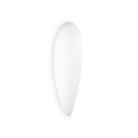 Luminosa Glass 460Mm Flush Wall Fixture White E27 100W
