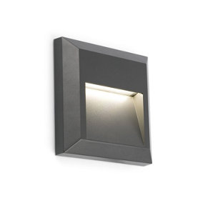 Luminosa Grant LED Outdoor Wall Light Dark Grey IP65