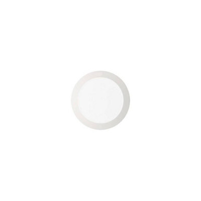 Luminosa Groove LED 1 Light Large Round Warm Recessed Spotlight Panel White