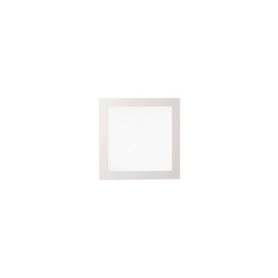 Luminosa Groove LED 1 Light Large Square Warm Recessed Spotlight Panel White