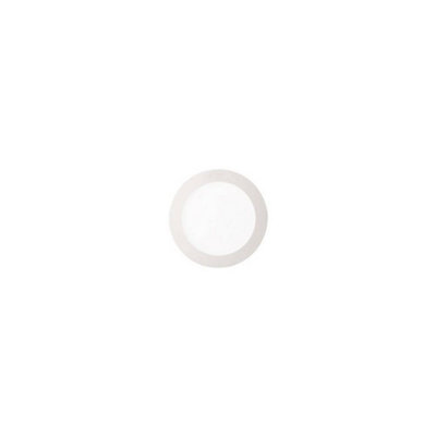 Luminosa Groove LED 1 Light Medium Round Cool Recessed Spotlight Panel White