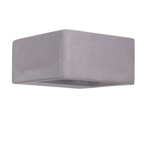 Luminosa Grow Outdoor Down Wall Lamp Cement, Tinted, IP65
