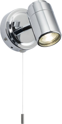 Luminosa GU10 Single Spotlight - Chrome 230V IP44 20W