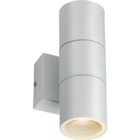 Luminosa GU10 Up and Down Wall Light - White 230V IP54 2x20W