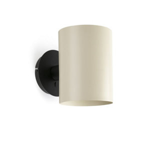 Luminosa Guadalupe Black, Beige Up Down Wall Lamp