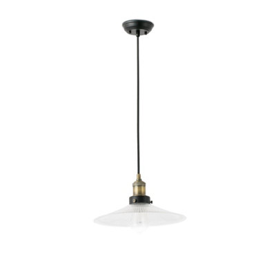 Luminosa Halita 1 Light Dome Ceiling Pendant Antique Brass with Plate ...