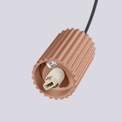 Luminosa Halo Cluster Pendant Ceiling Light Mocha 3x G9