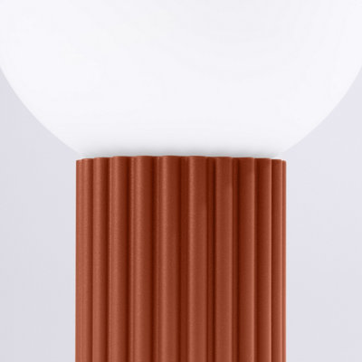 Luminosa Halo Globe Table Lamp Red Ochre 1x G9