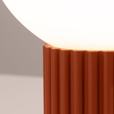 Luminosa Halo Globe Table Lamp Red Ochre 1x G9